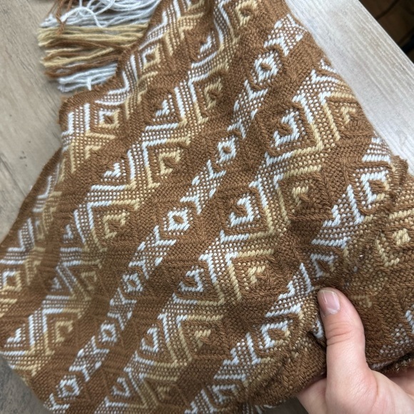 Figueroa Alpaca Wool Knit Scarf Tan - Picture 7 of 7